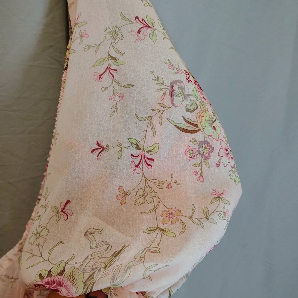 SHEIN Curve 3XL Pink Floral Cottagecore Fairytale Princesscore Dress‎ Mini - Picture 5 of 13